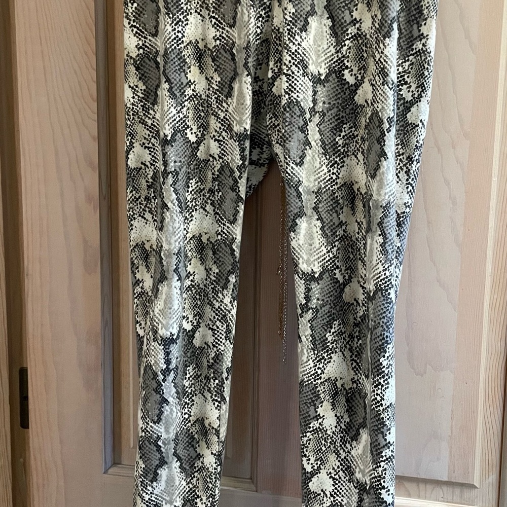 Snakeskin Print Leggings